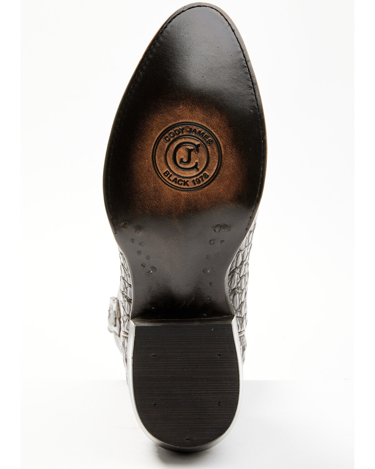 Image #7 - Cody James Black 1978&reg; Men's Chapman Exotic Caiman Belly Western Boots - Round Toe, Chocolate, hi-res