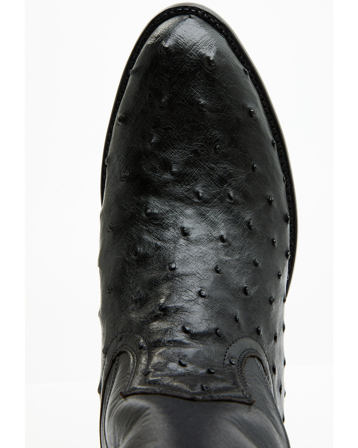 Image #6 - Cody James Black 1978&reg; Men's Chapman Exotic Full-Quill Ostrich Western Boots - Round Toe, Black, hi-res