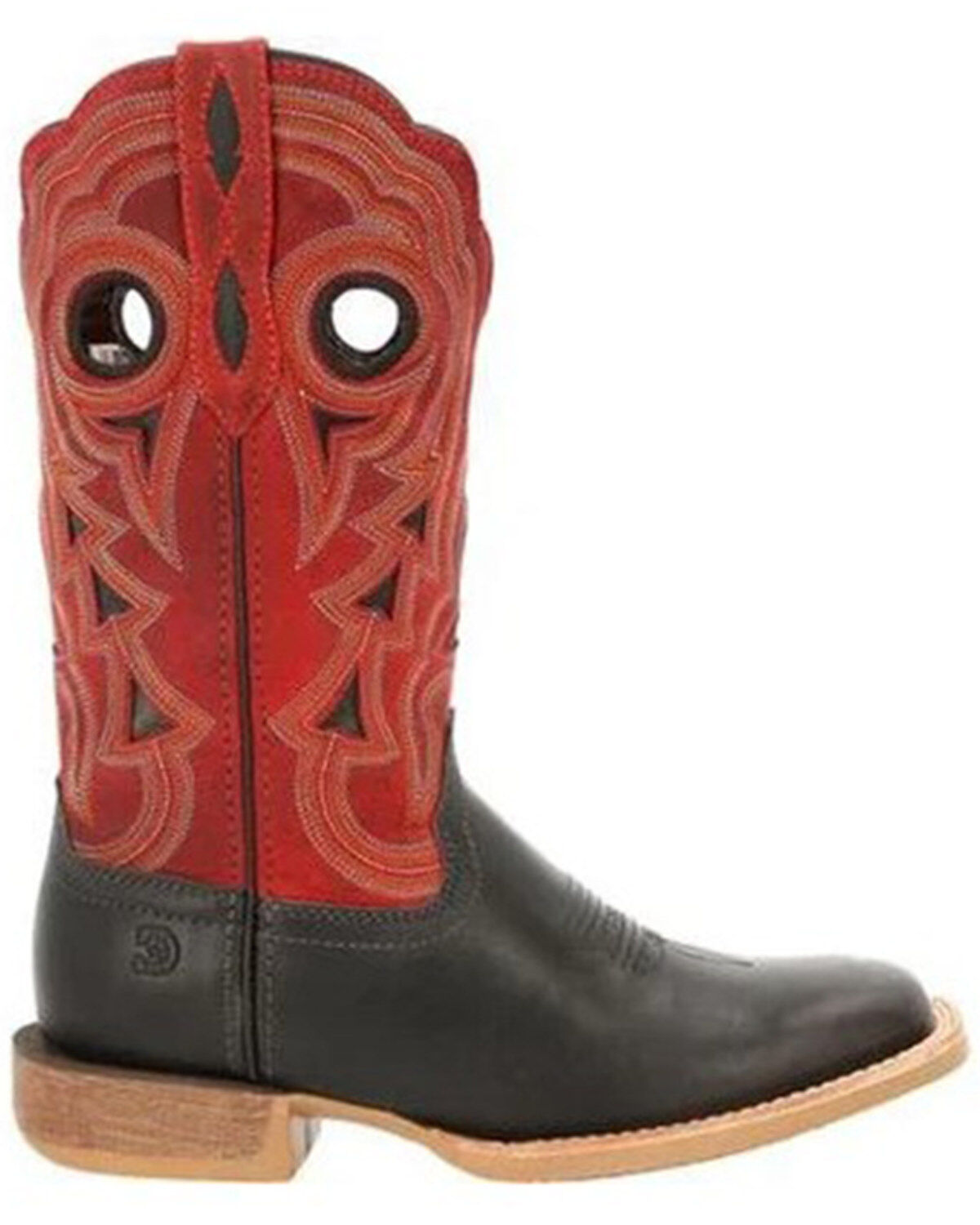 Image #2 - Durango Women's Lady Rebel Pro Crimson Performance Western Boot - Broad Square Toe, Black/red, hi-res