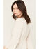 Image #2 - Shyanne Women's Ridley Deep V Neck Long Sleeve Top, Natural, hi-res