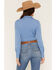 Image #4 - Idyllwind Women's Solid Long Sleeve Pullover Western Riding Shirt, Steel, hi-res