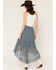 Image #3 - Idyllwind Women's Azalea Floral Print Tiered High-Low Dress, Light Blue, hi-res