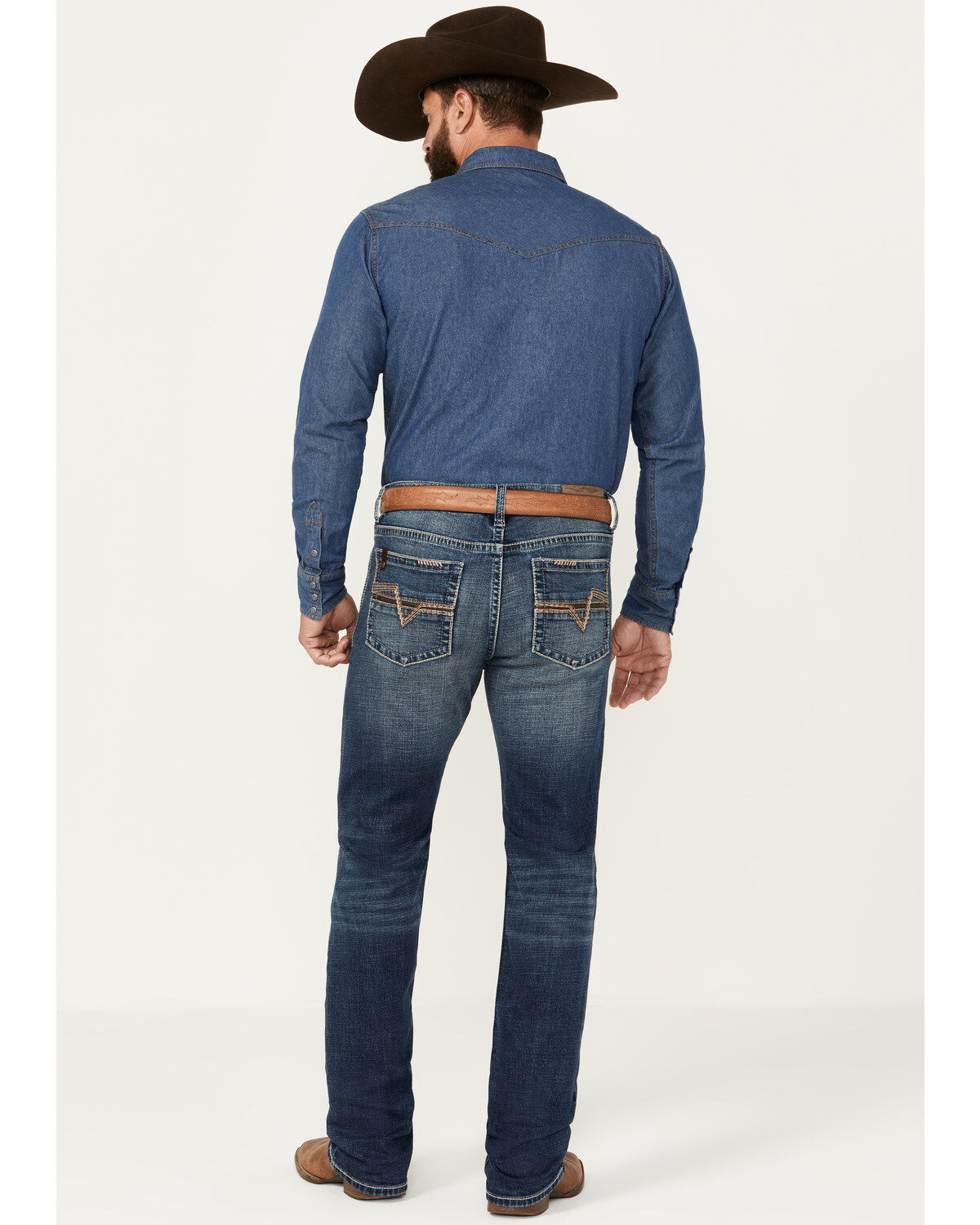 Image #3 - Cody James Men's Sundance Wash Jackson Slim Straight Stretch Denim Jeans, Medium Wash, hi-res