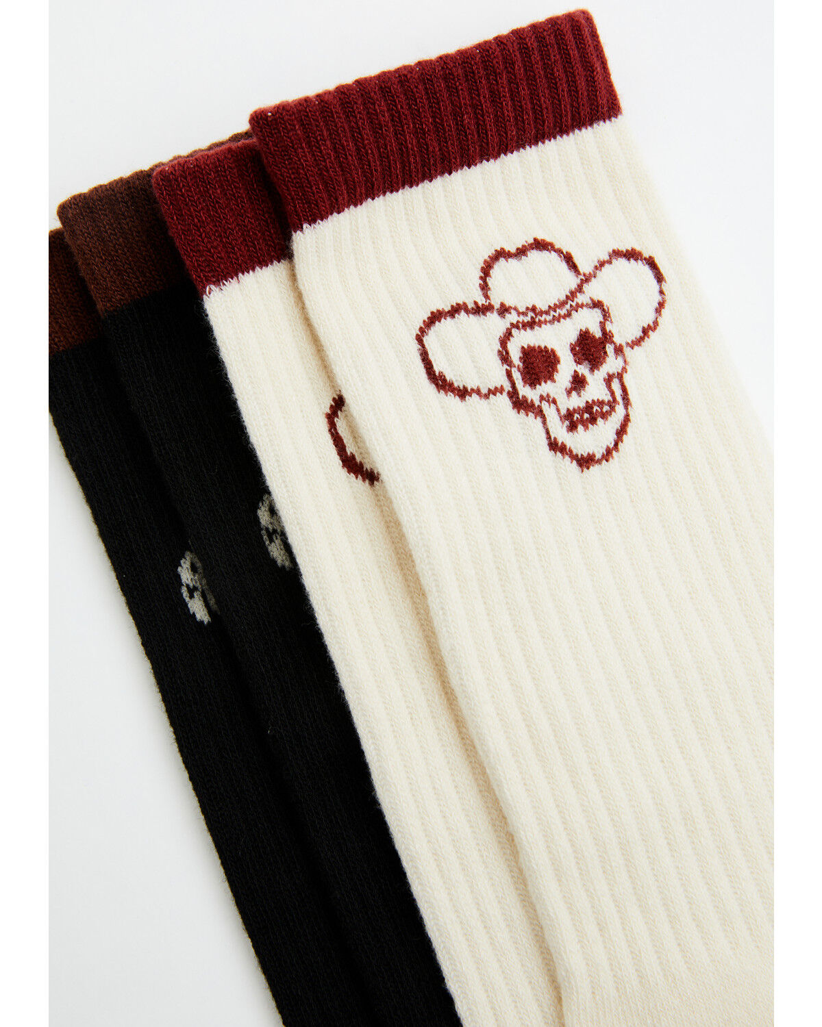 Image #2 - Cody James Men's Scorpion Skull Crew Socks - 2 Pack, Black, hi-res