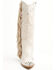 Image #4 - Azalea Wang Women's Pelagius Tall Fringe Western Boots - Round Toe, Cream, hi-res