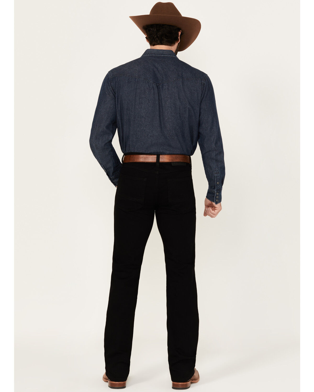 Image #3 - RANK 45&reg; Men's Midnight Wash Ambush Slim Straight Performance Stretch Denim Jeans - Tall, Black, hi-res