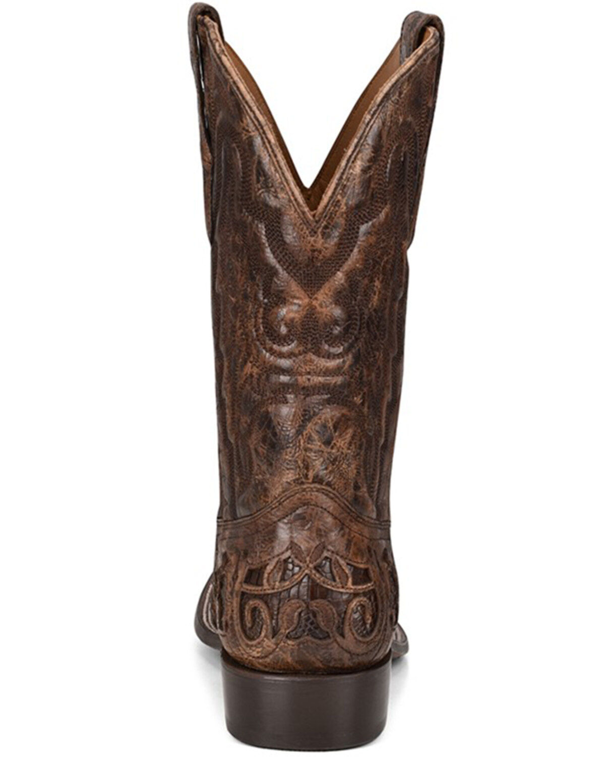 Image #4 - Corral Men's Exotic Alligator Inlay Western Boots - Broad Square Toe, Brown, hi-res