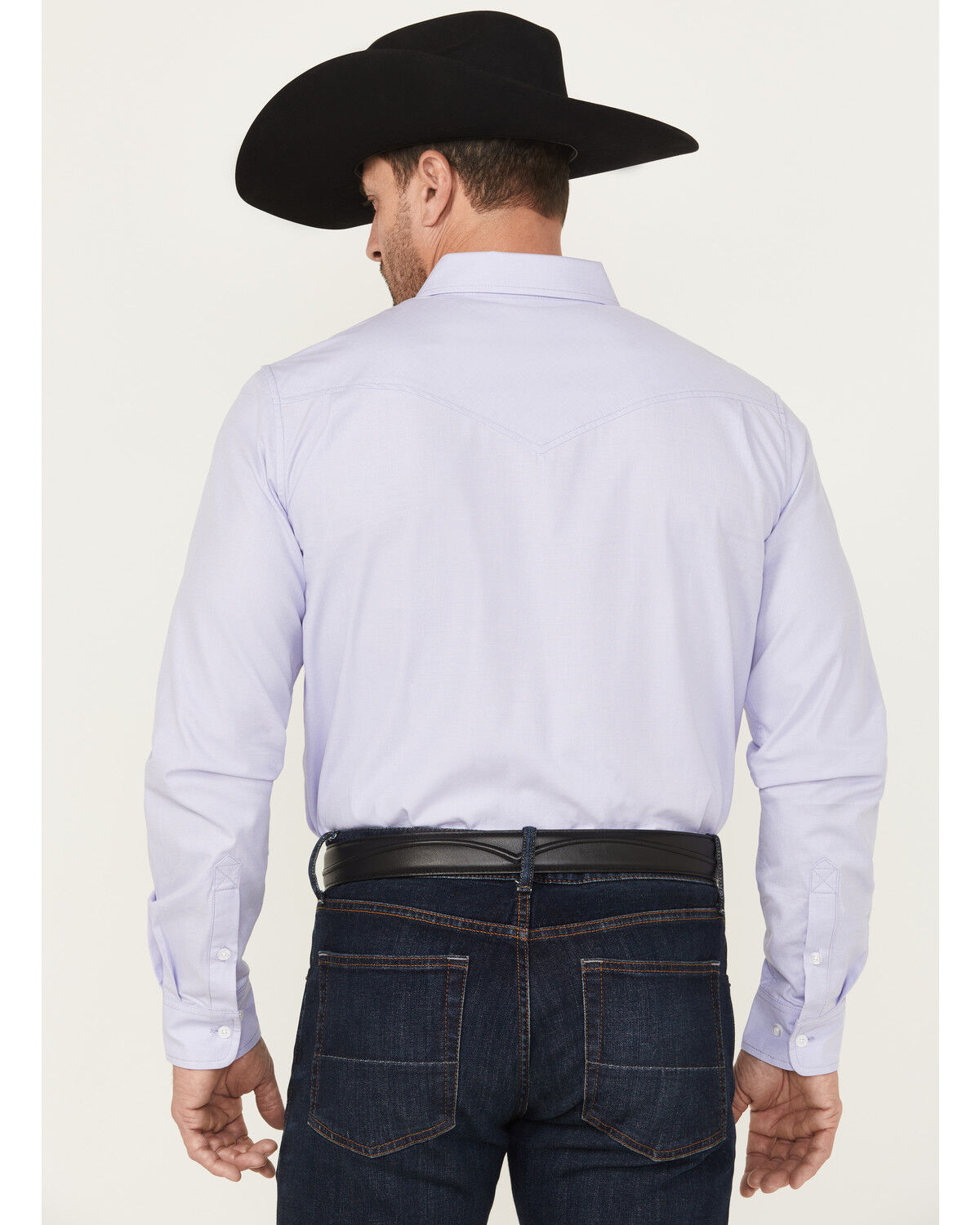 Image #4 - Cody James Black 1978&reg; Men's Lawman Solid Long Sleeve Button-Down Western Shirt, Light Blue, hi-res