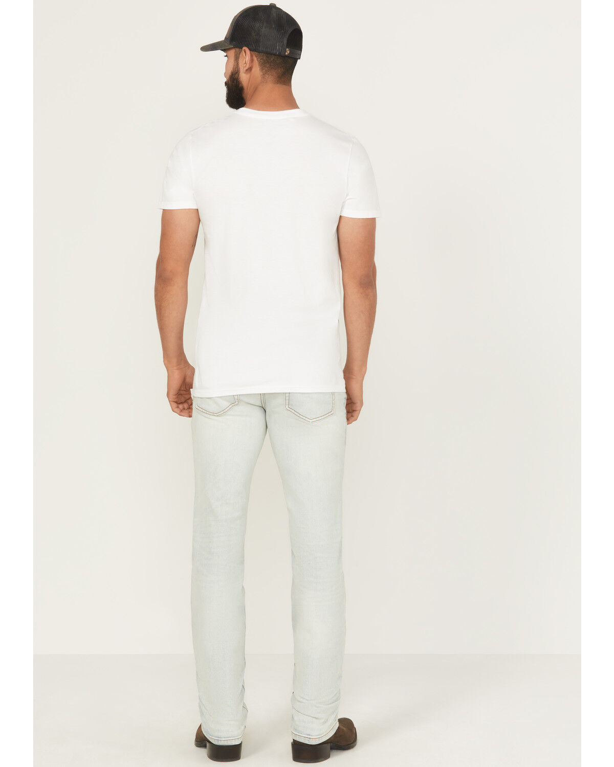Image #3 - Brothers and Sons Men's Gunsmoke Wash Tucker Slim Straight Stretch Denim Jeans, Light Wash, hi-res