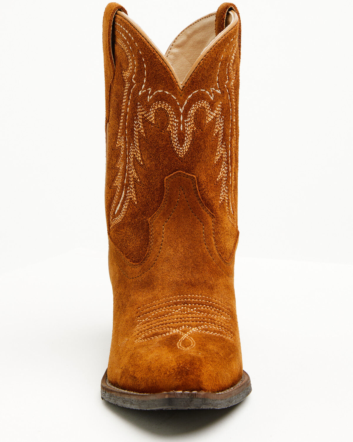 Image #6 - Shyanne Women's Ricki Suede Booties - Snip Toe, Rust Copper, hi-res
