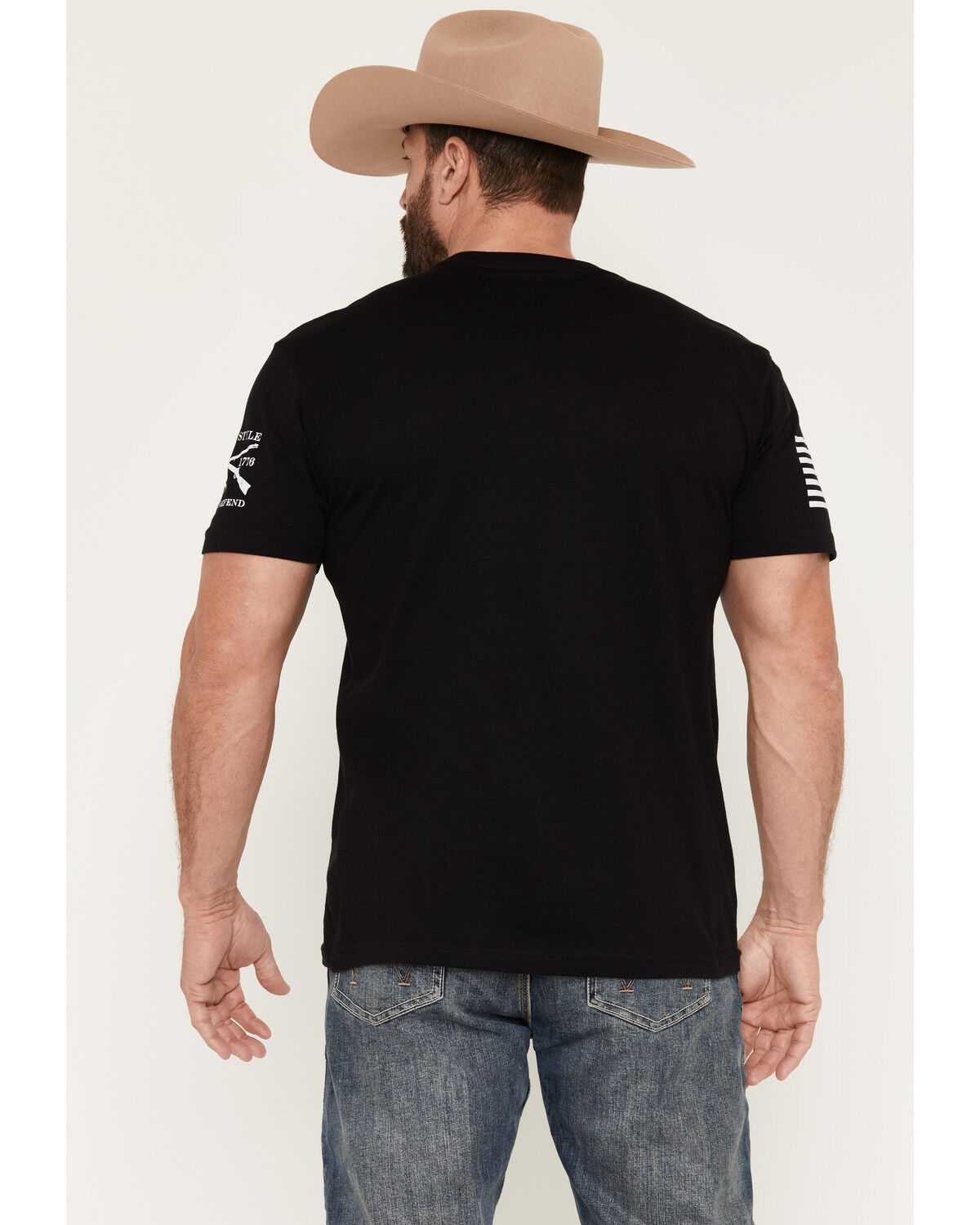 Image #4 - Grunt Style Men's American Acid Short Sleeve Graphic T-Shirt, Black, hi-res