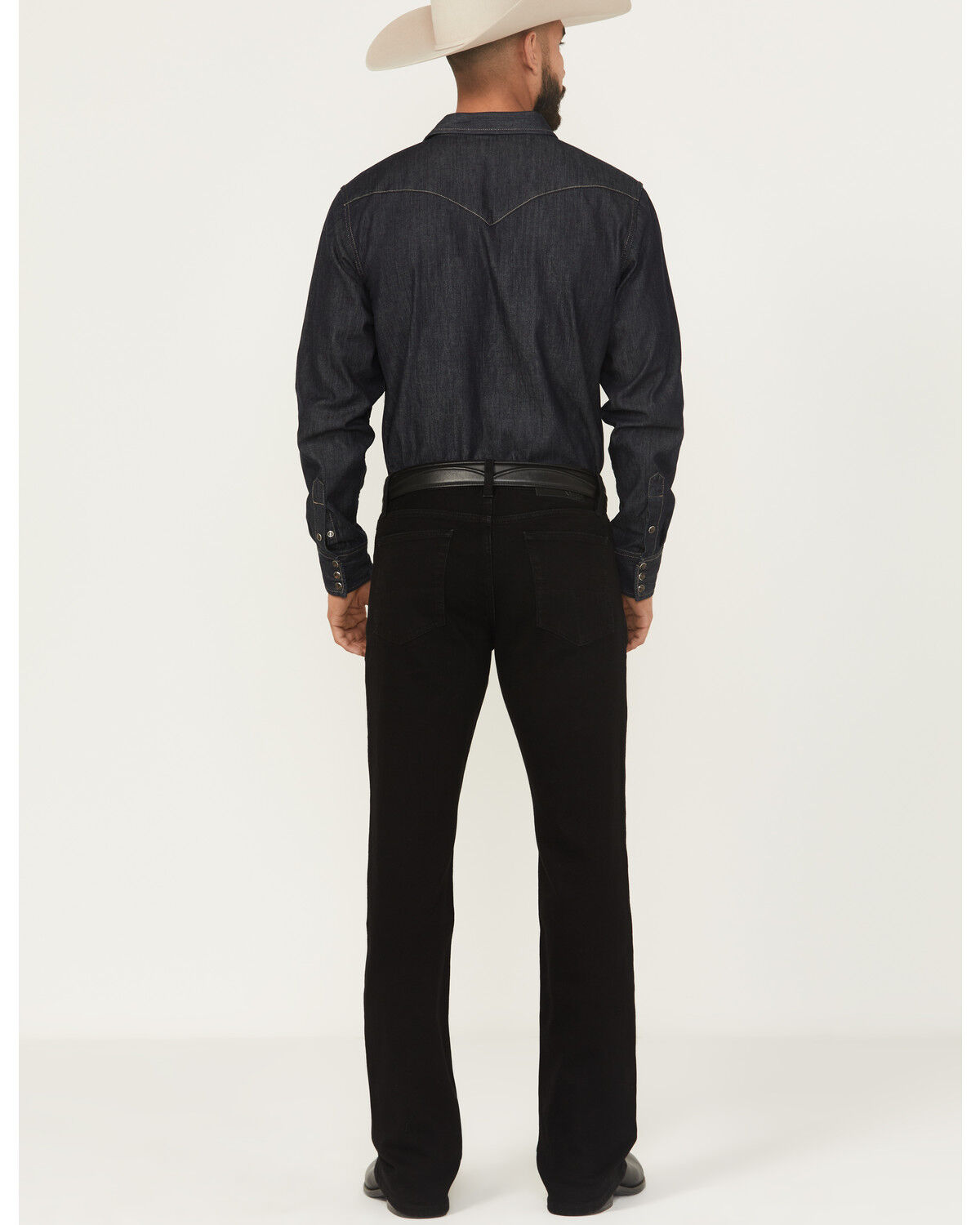 Image #3 - Cody James Black 1978&reg; Men's Lawson Wash Dexter Slim Bootcut Stretch Denim Jeans, Black, hi-res
