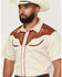 Image #2 - Sendero Provisions Men's Cody Embroidered Horse Short Sleeve Snap Western Shirt, Oatmeal, hi-res