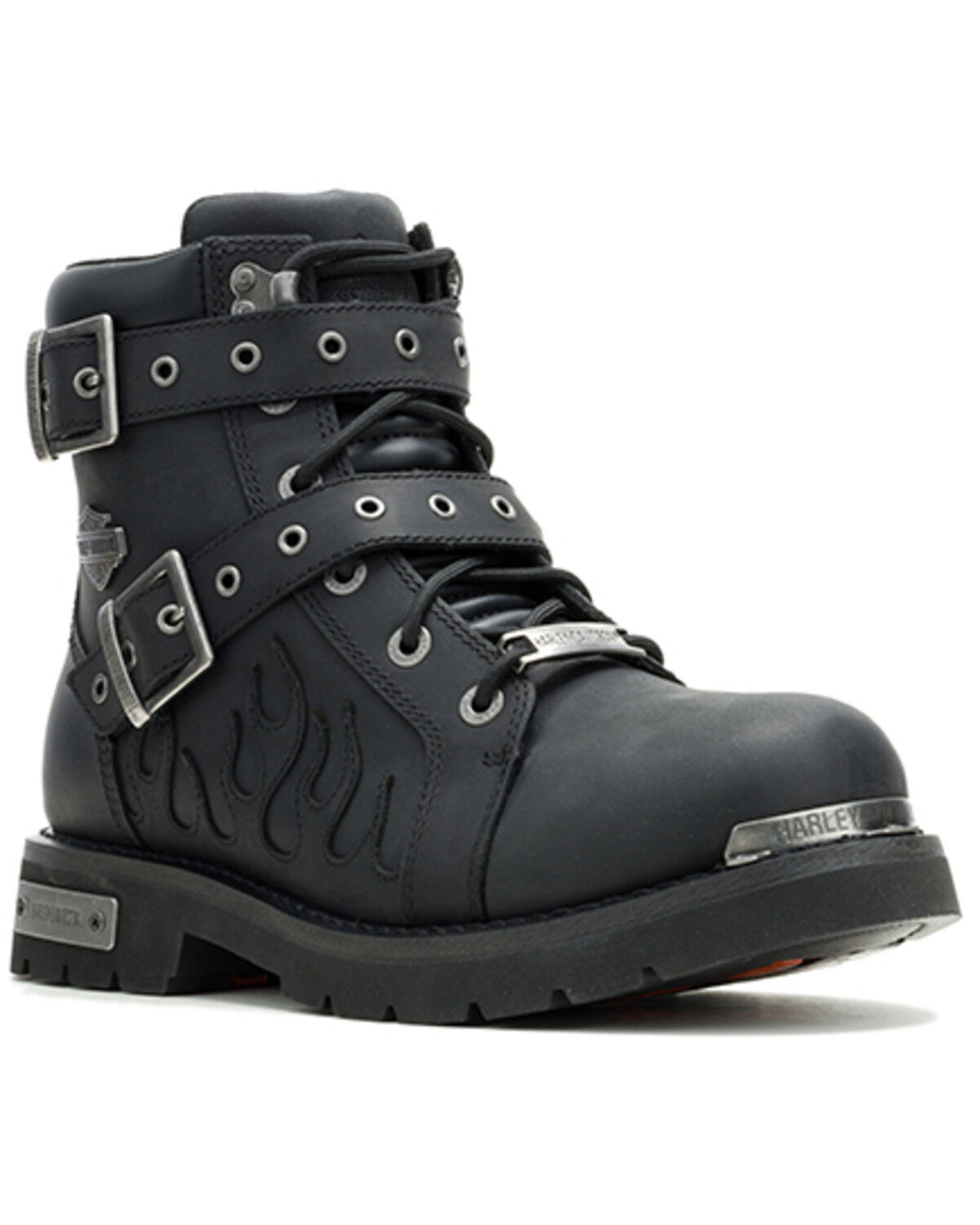 Image #1 - Harley Davidson Men's Ironblaze Motorcycle Boots - Round Toe, Black, hi-res
