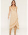 Image #1 - Shyanne Women's Paisley Print Sleeveless High-Low Dress, Taupe, hi-res