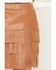 Image #5 - Idyllwind Women's Irene Fringe Faux Leather Skirt, Caramel, hi-res