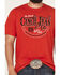 Image #3 - Cinch Men's Cinch Jean Short Sleeve Graphic T-Shirt, Red, hi-res