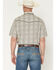 Image #4 - Wrangler Men's Vintage Brushpopper Floral Striped Print Short Sleeve Snap Western Shirt, Cream, hi-res