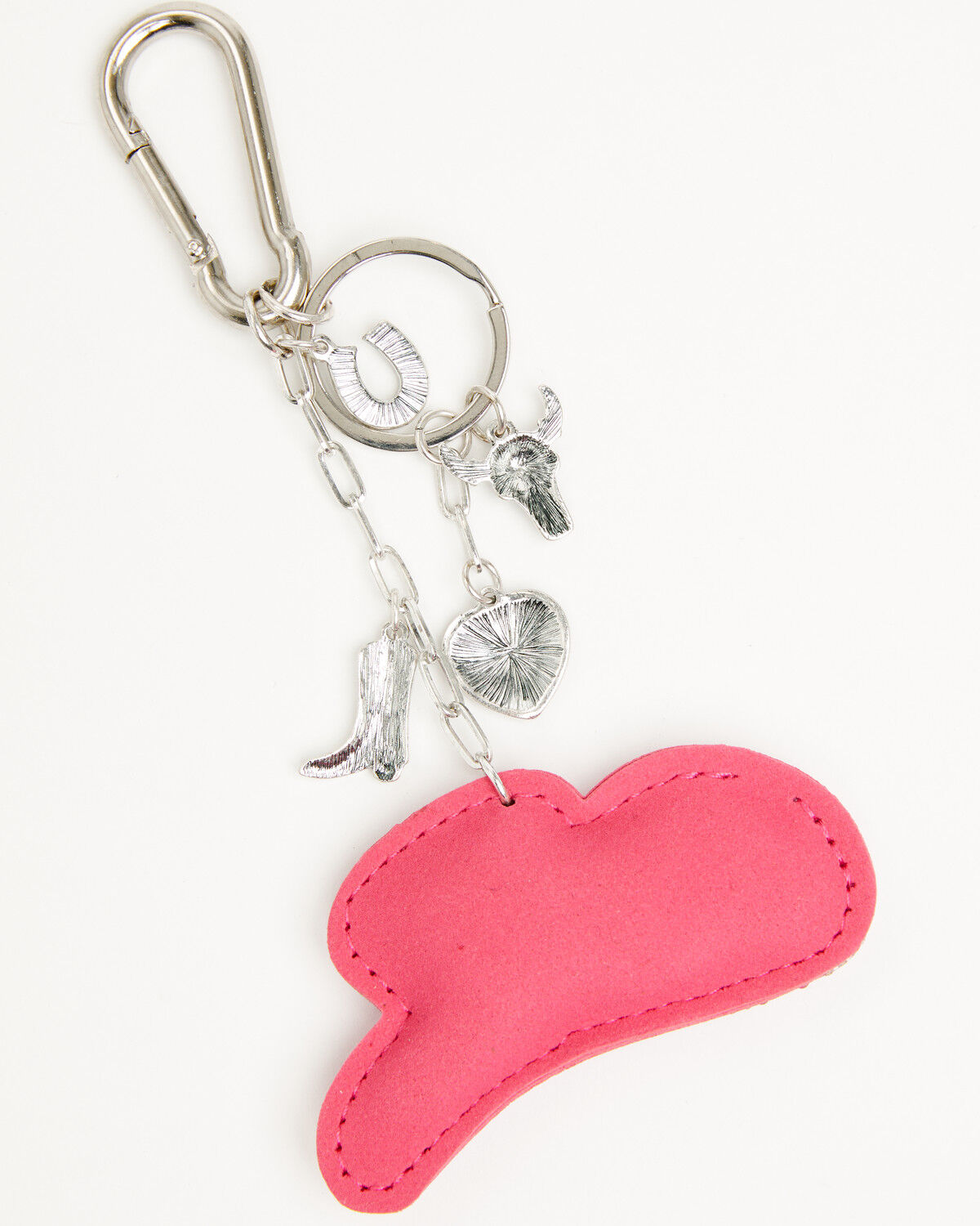 Image #4 - Shyanne Rhinestone Cowboy Hat Bag Charm, Pink, hi-res