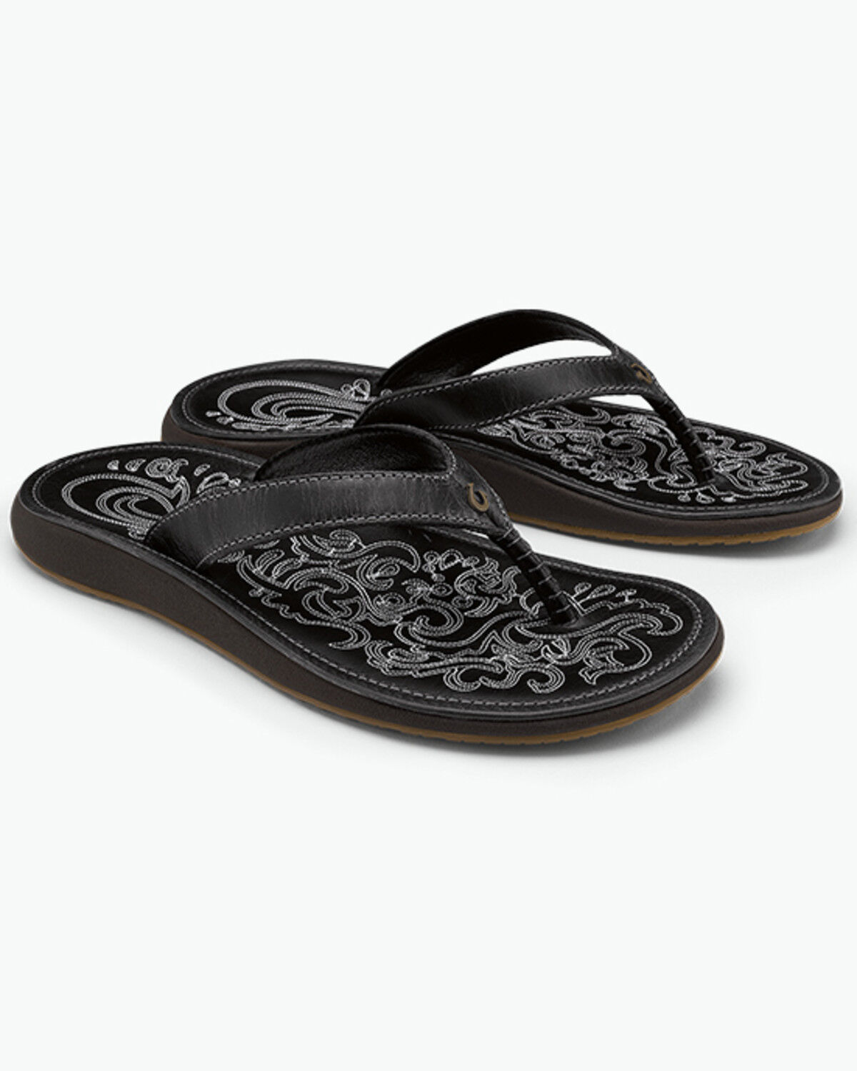 OluKai Women's Paniolo Sandals, Black, hi-res