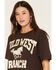 Image #2 - Day Women's Wild West Ranch Short Sleeve Graphic Tee, Brown, hi-res
