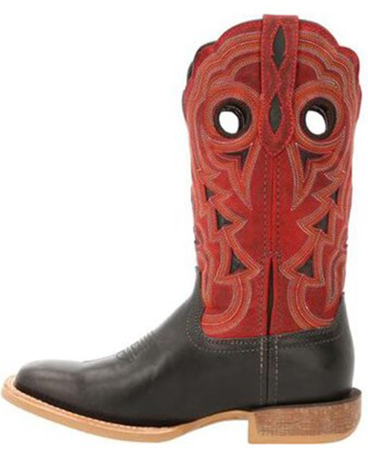 Image #3 - Durango Women's Lady Rebel Pro Crimson Performance Western Boot - Broad Square Toe, Black/red, hi-res