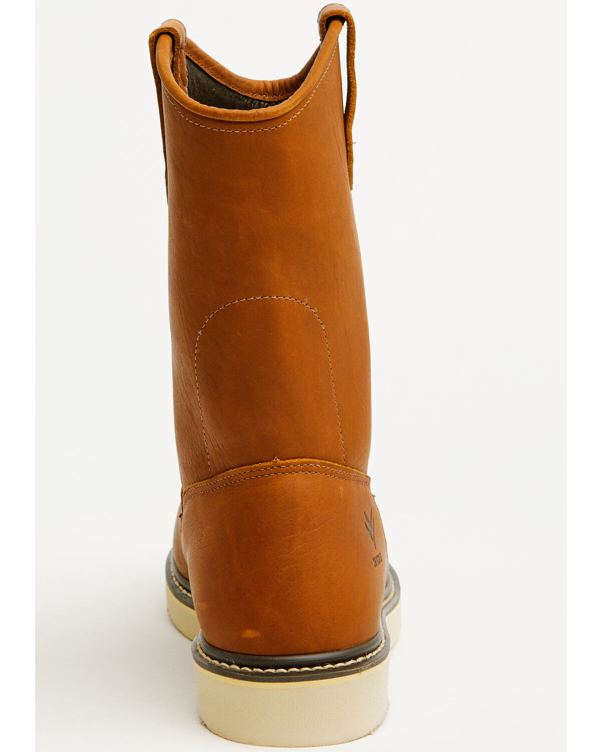 Image #5 - Hawx Men's 10.75" Pull-On Barnyard Leather Work Boots - Composite Toe, Tan, hi-res