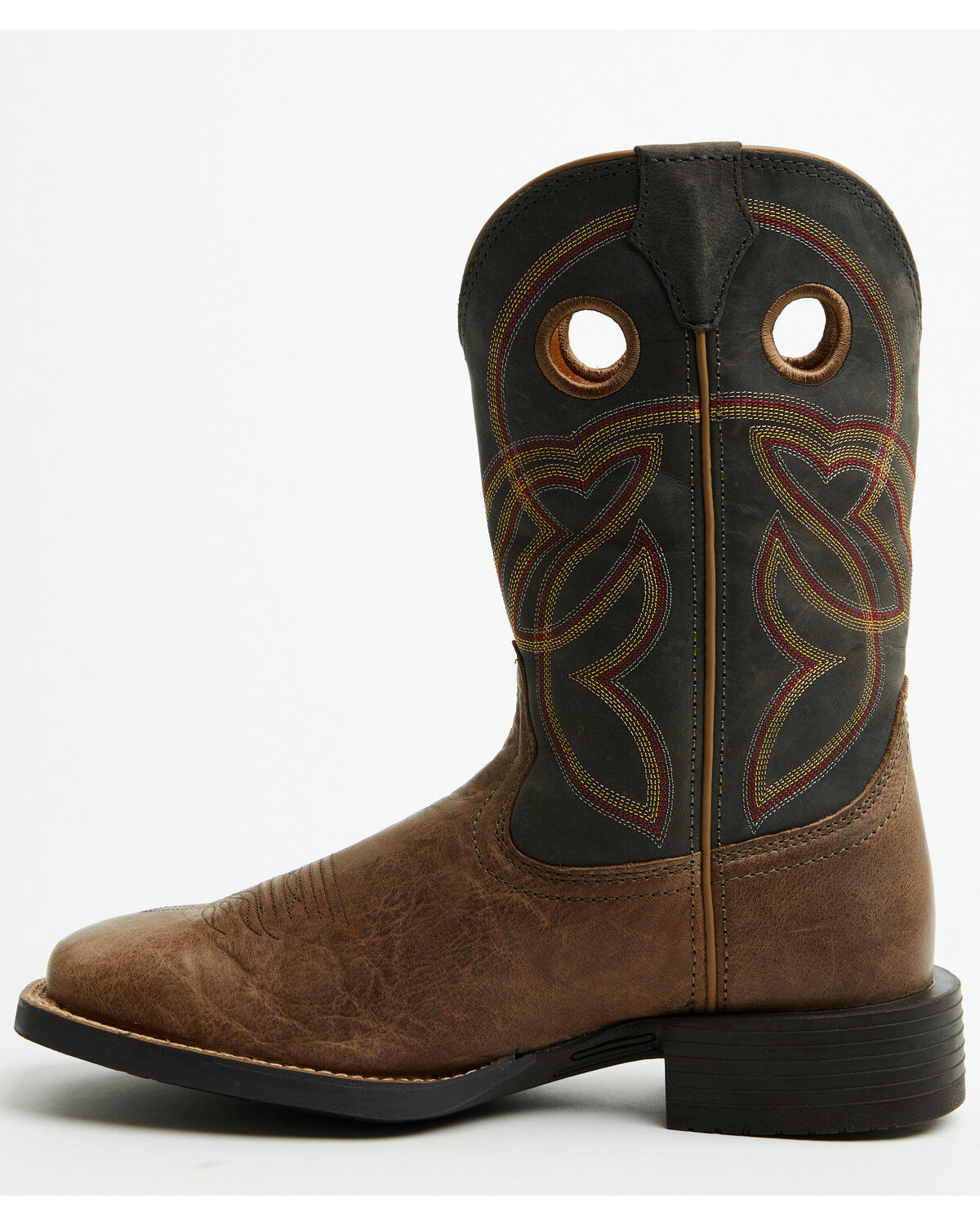 Image #3 - Justin Men's Stampede Lubbock Performance Western Boots - Broad Square Toe, Brown, hi-res