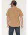 Image #4 - Hawx Men's Burr Solid Short Sleeve Button-Down Work Shirt, Khaki, hi-res