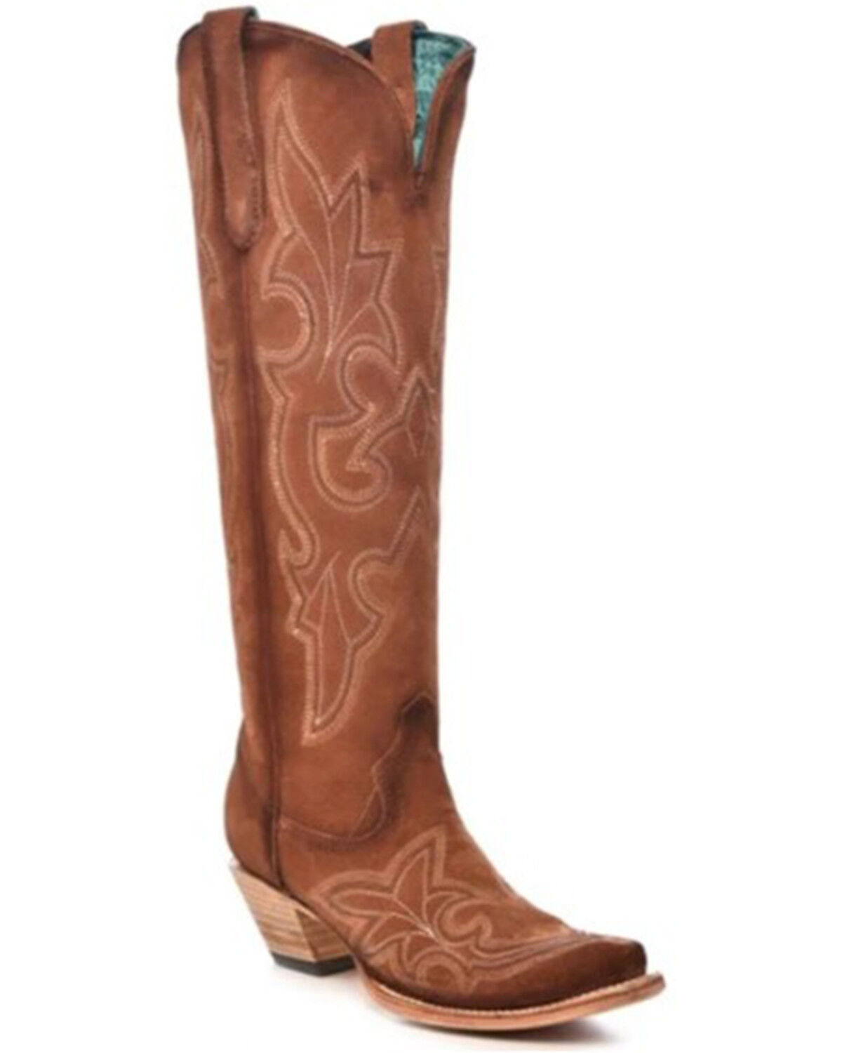 Corral Women's Shedron Suede Tall Western Boots - Snip Toe, Rust Copper, hi-res