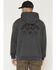 Image #1 - Hawx Men's Graphic Hooded Sweatshirt, Charcoal, hi-res