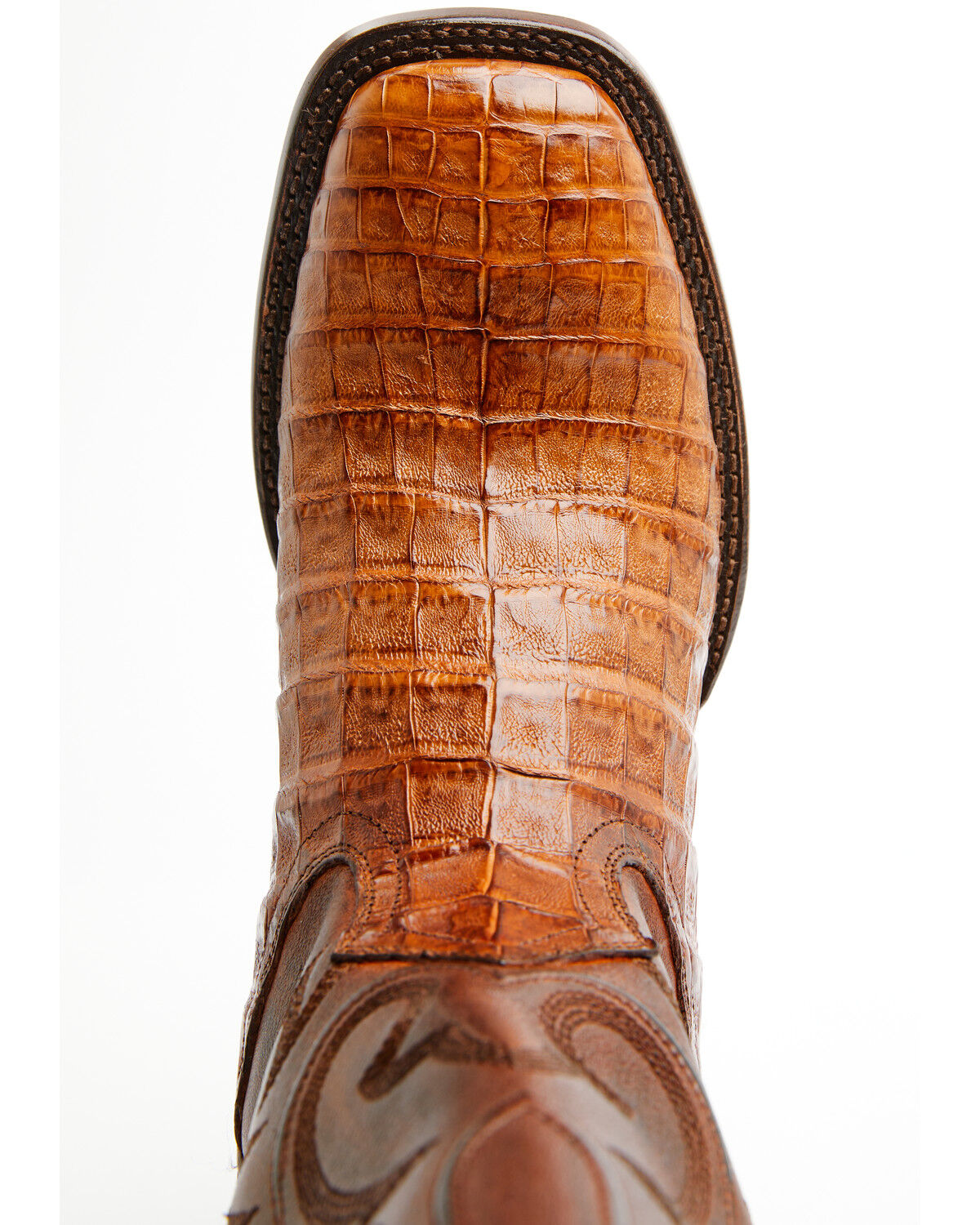Image #6 - Cody James Black 1978&reg; Men's The Hayward Exotic Caiman Belly Western Boots - Broad Square Toe, Cognac, hi-res
