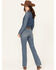 Image #3 - Wrangler Women's Ada Medium Wash Bespoke High Rise Bootcut Stretch Denim Jeans, Medium Wash, hi-res