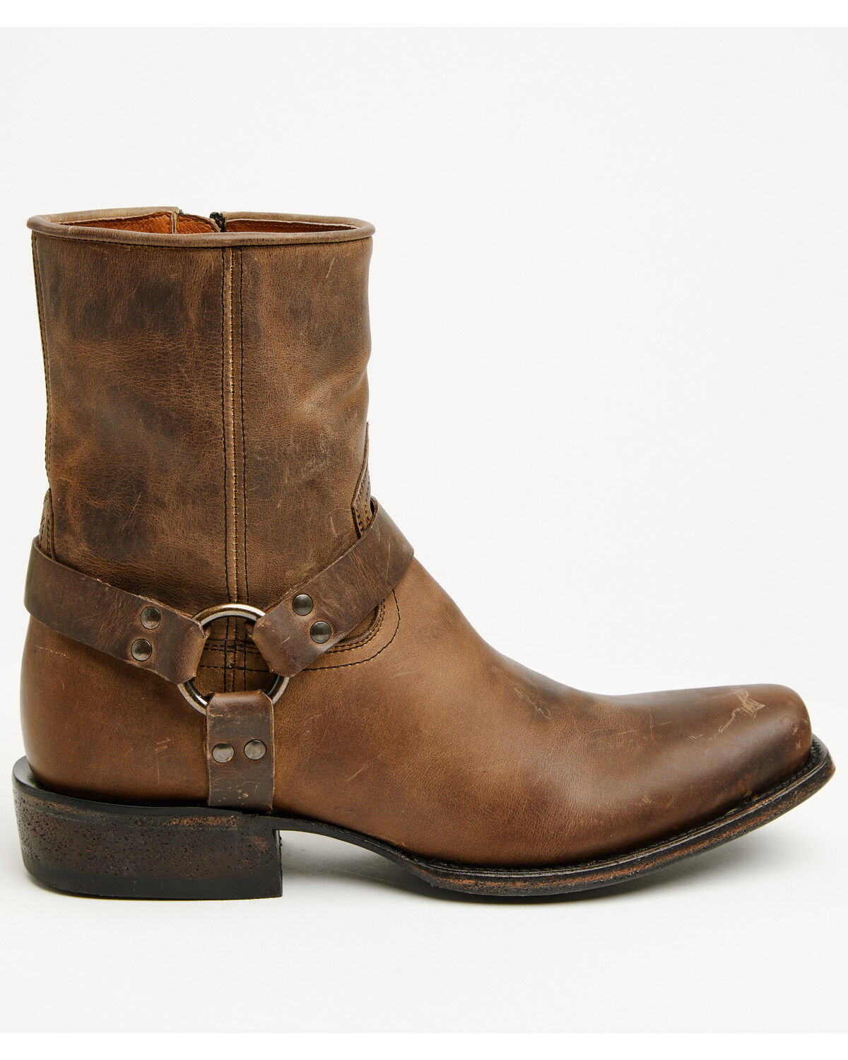 Image #2 - Moonshine Spirit&reg; Men's Pancho Harness Western Ankle Boots - Square Toe, Brown, hi-res