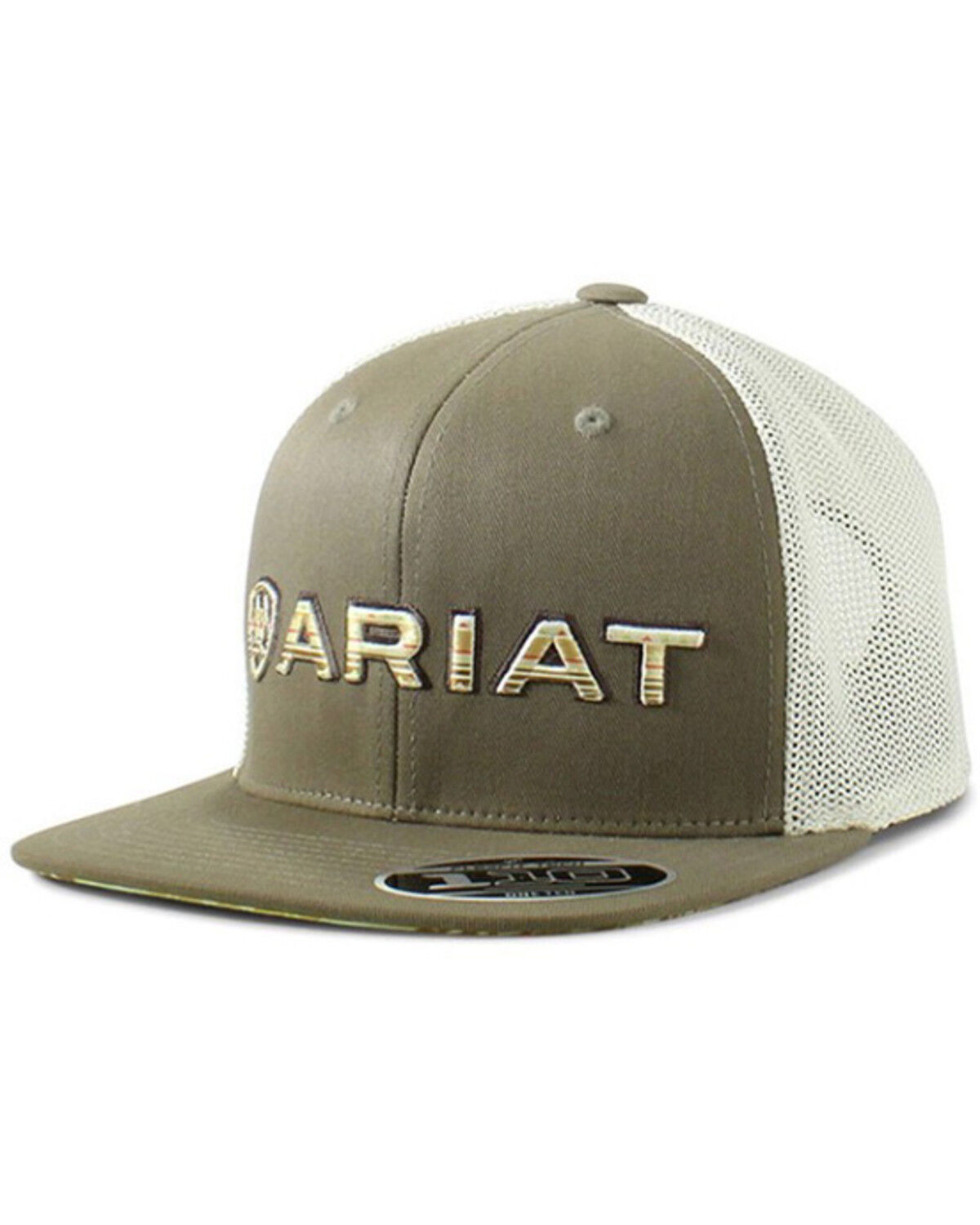 Ariat Men's Serape Logo Ball Cap, Grey, hi-res