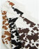 Image #2 - Boot Barn Women's Scout Cow Print No Show Socks - 3 Pack, Brown, hi-res