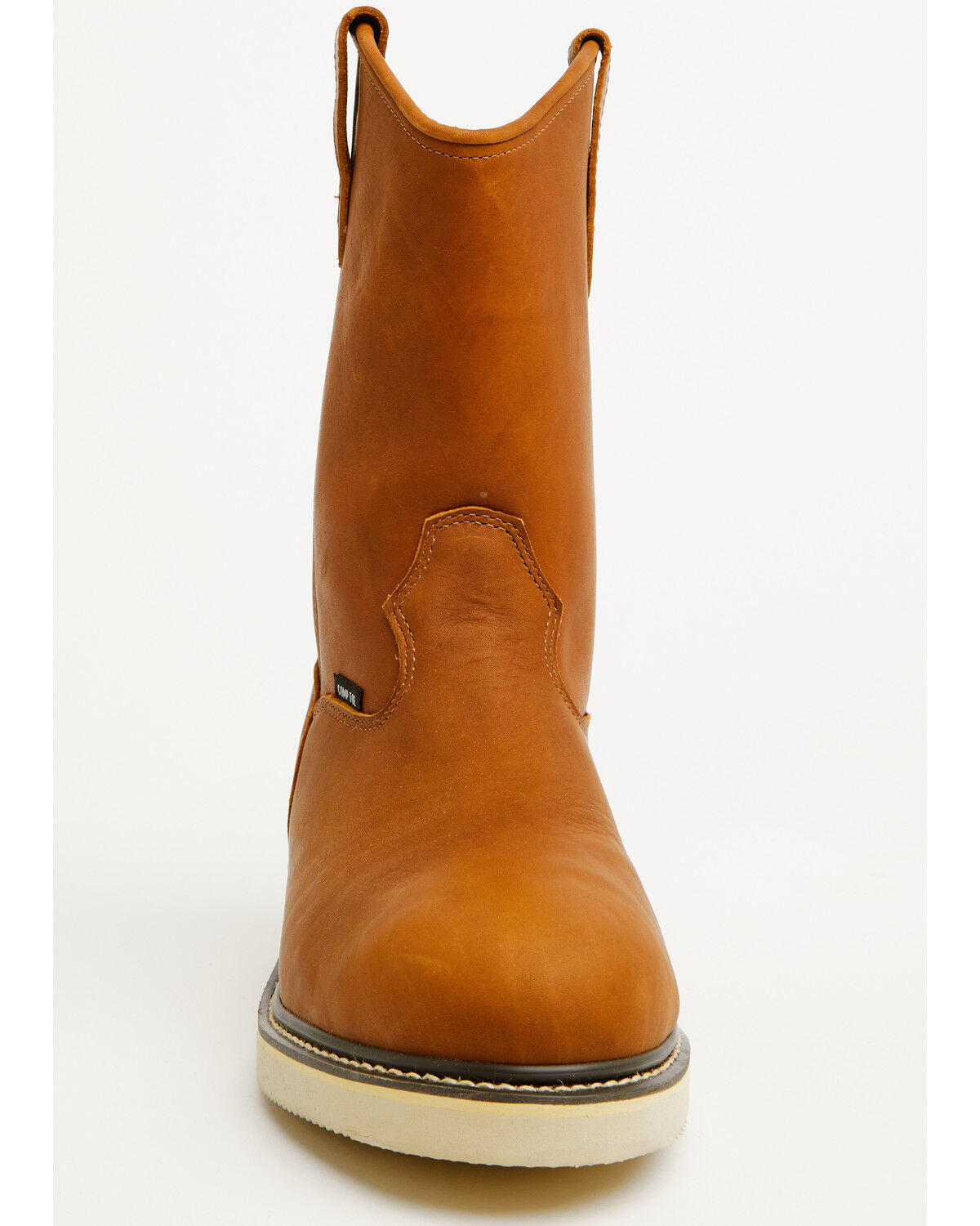 Image #4 - Hawx Men's 10.75" Pull-On Barnyard Leather Work Boots - Composite Toe, Tan, hi-res