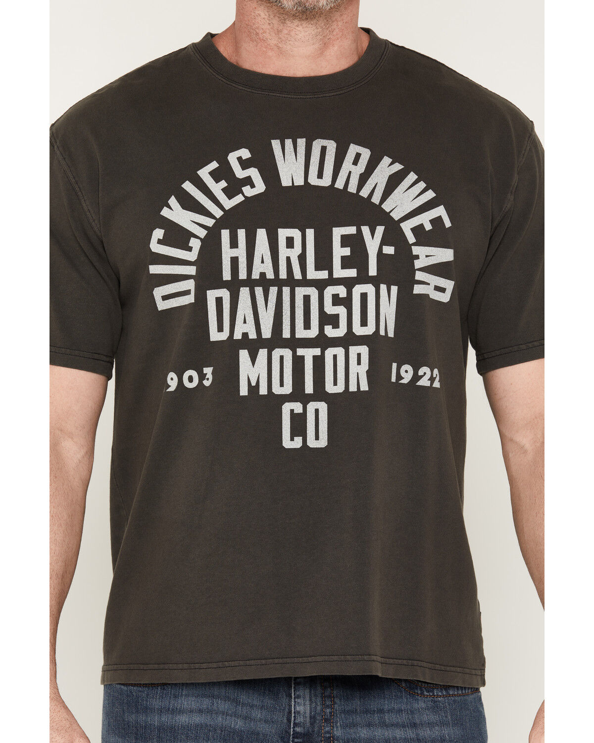 Image #3 - Dickies X Harley Davidson Men's Logo Short Sleeve Graphic T-Shirt, Black, hi-res