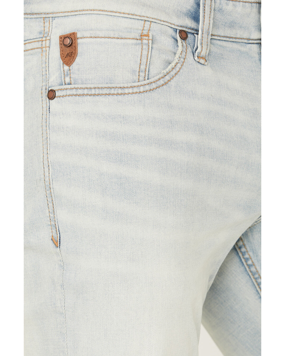 Image #2 - Moonshine Spirit&reg; Men's Savage Wash Hutch Slim Bootcut Stretch Denim Jeans, Light Wash, hi-res