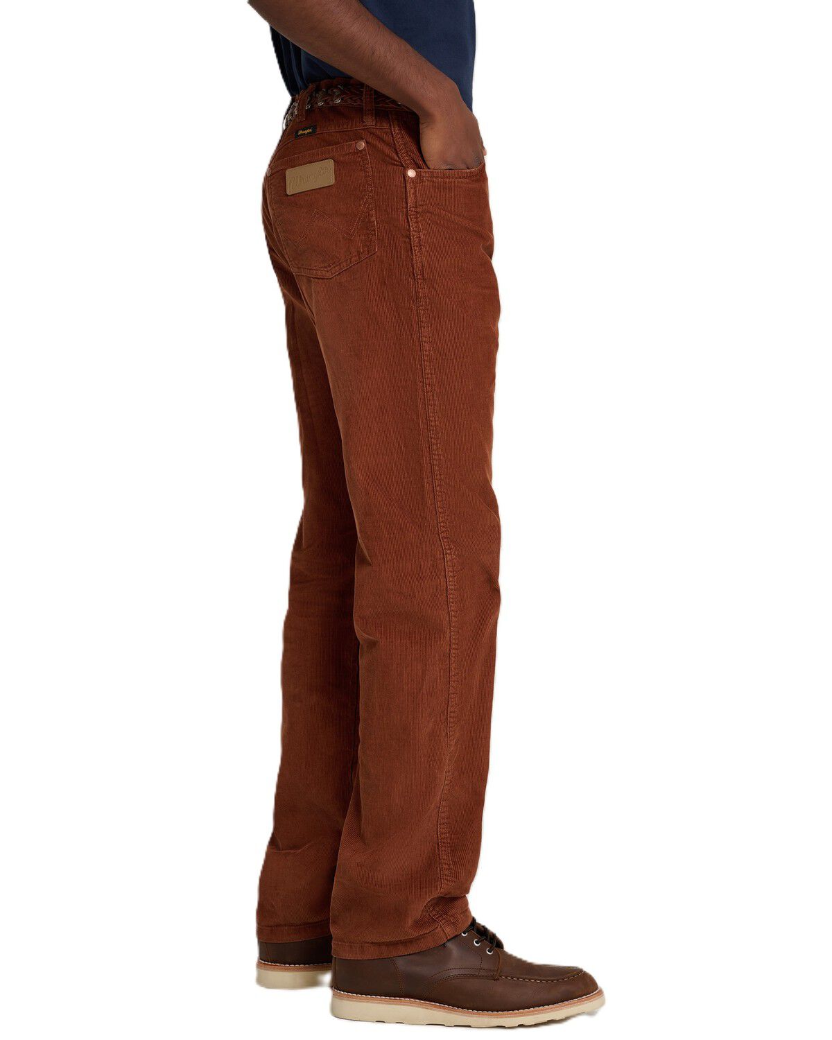 Image #3 - Wrangler X Stranger Things Men's 13MWZ Regular Straight Leg Corduroy Jeans, Brown, hi-res