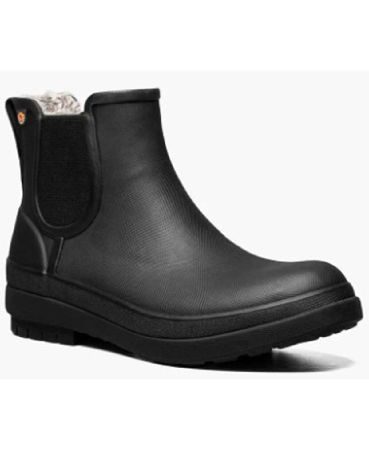 Image #1 - Bogs Women's Amanda Plush II Chelsea Rain Boots - Soft Toe, Black, hi-res