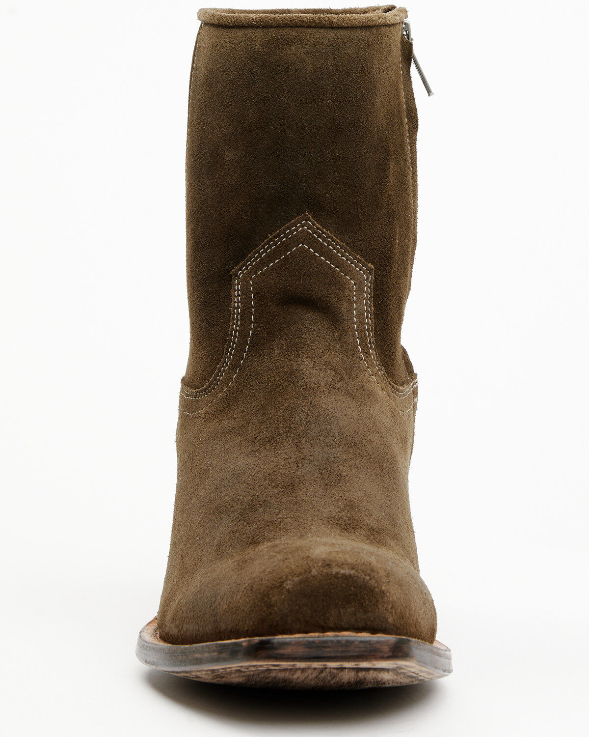 Image #4 - Moonshine Spirit&reg; Men's Pancho 8" Roughout Western Boots - Square Toe, Dark Brown, hi-res