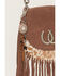 Image #1 - Shyanne Beaded Tassel Bag Charm, Brown, hi-res