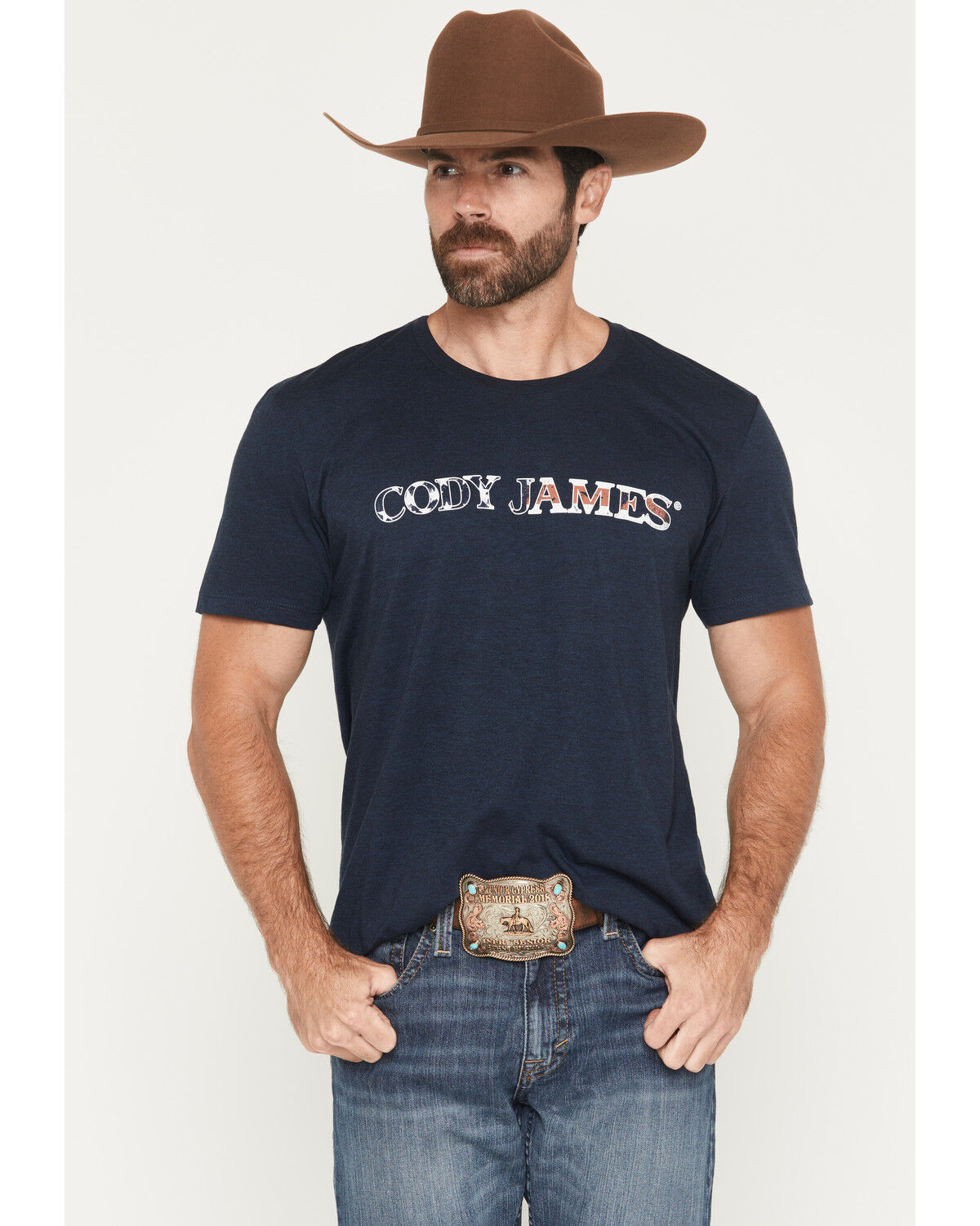 Image #2 - Cody James Men's Desert Flag Patriotic Short Sleeve Graphic T-Shirt, Navy, hi-res