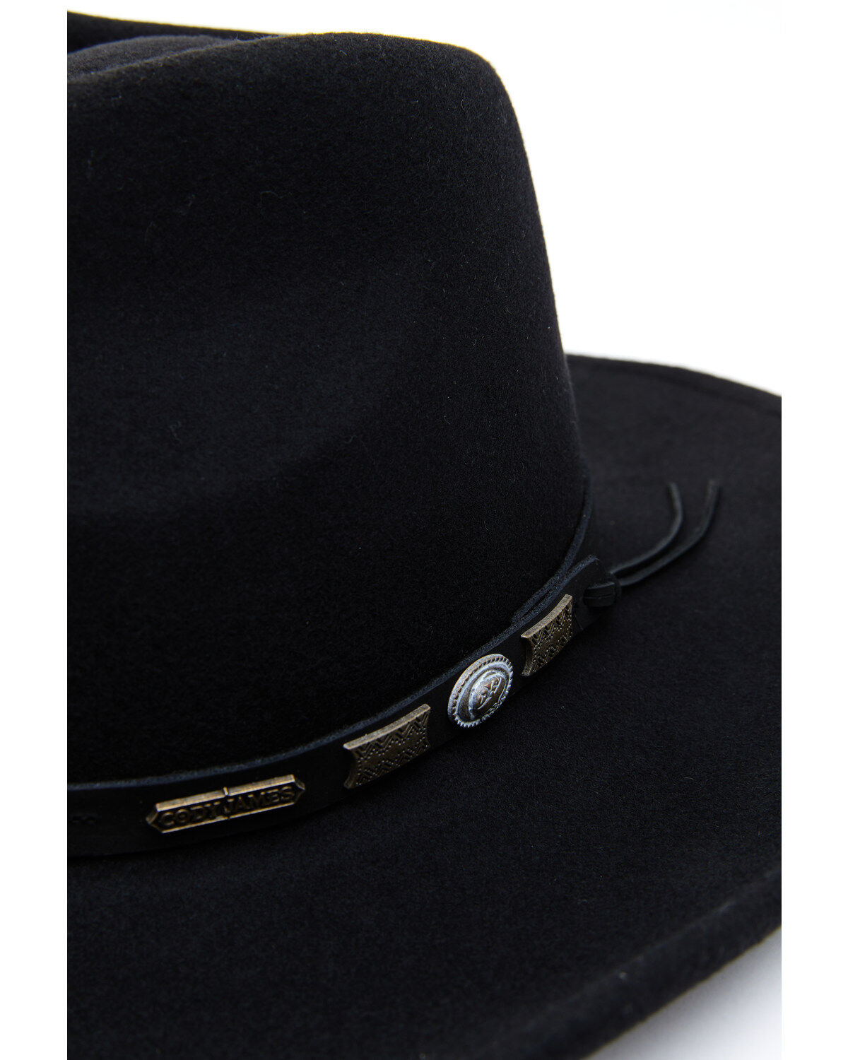 Image #2 - Cody James Men's Wool Felt Western Fashion Hat, Black, hi-res