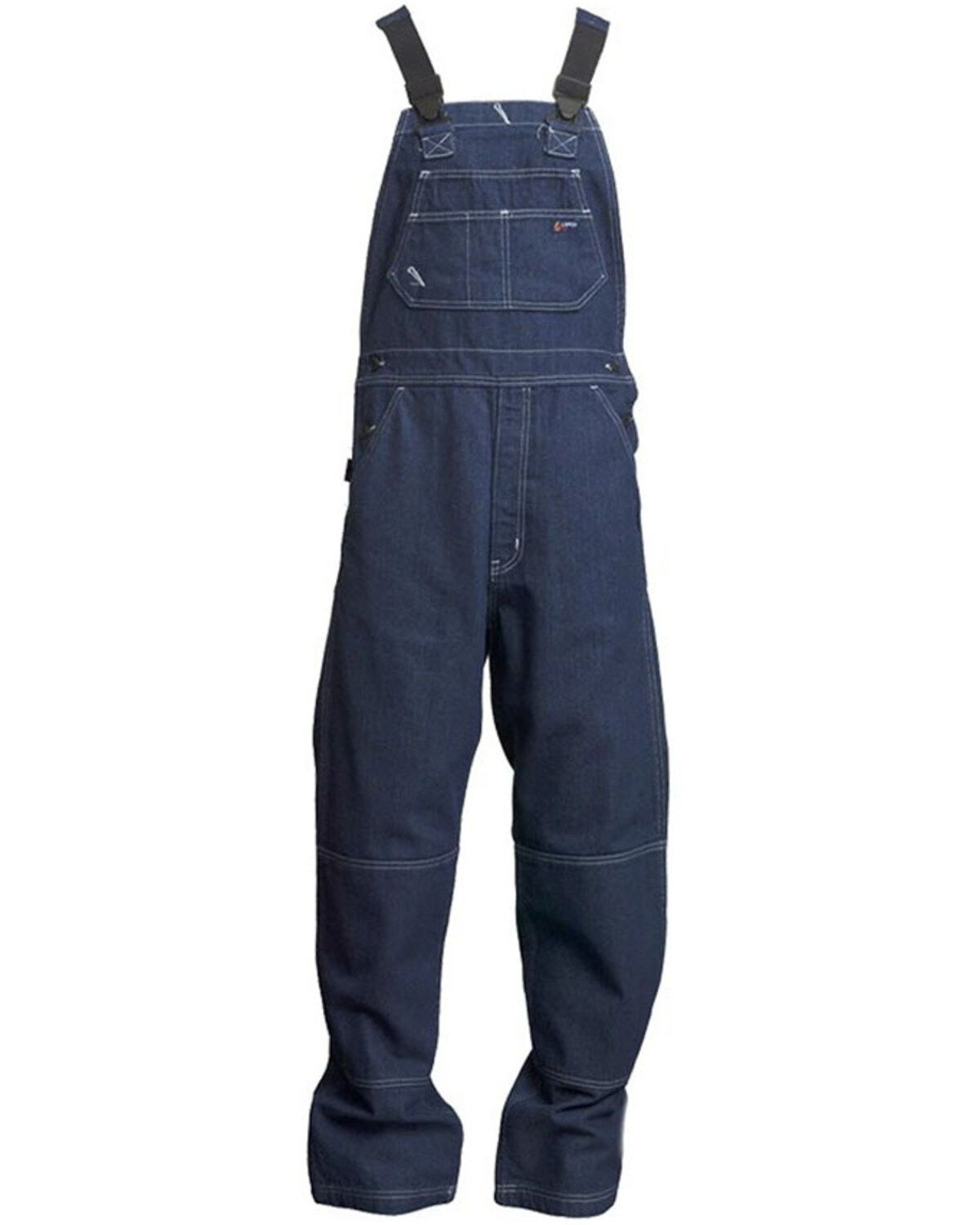 Lapco Men's 3XL FR Cotton Denim Bib Work Overall - Big, Blue, hi-res
