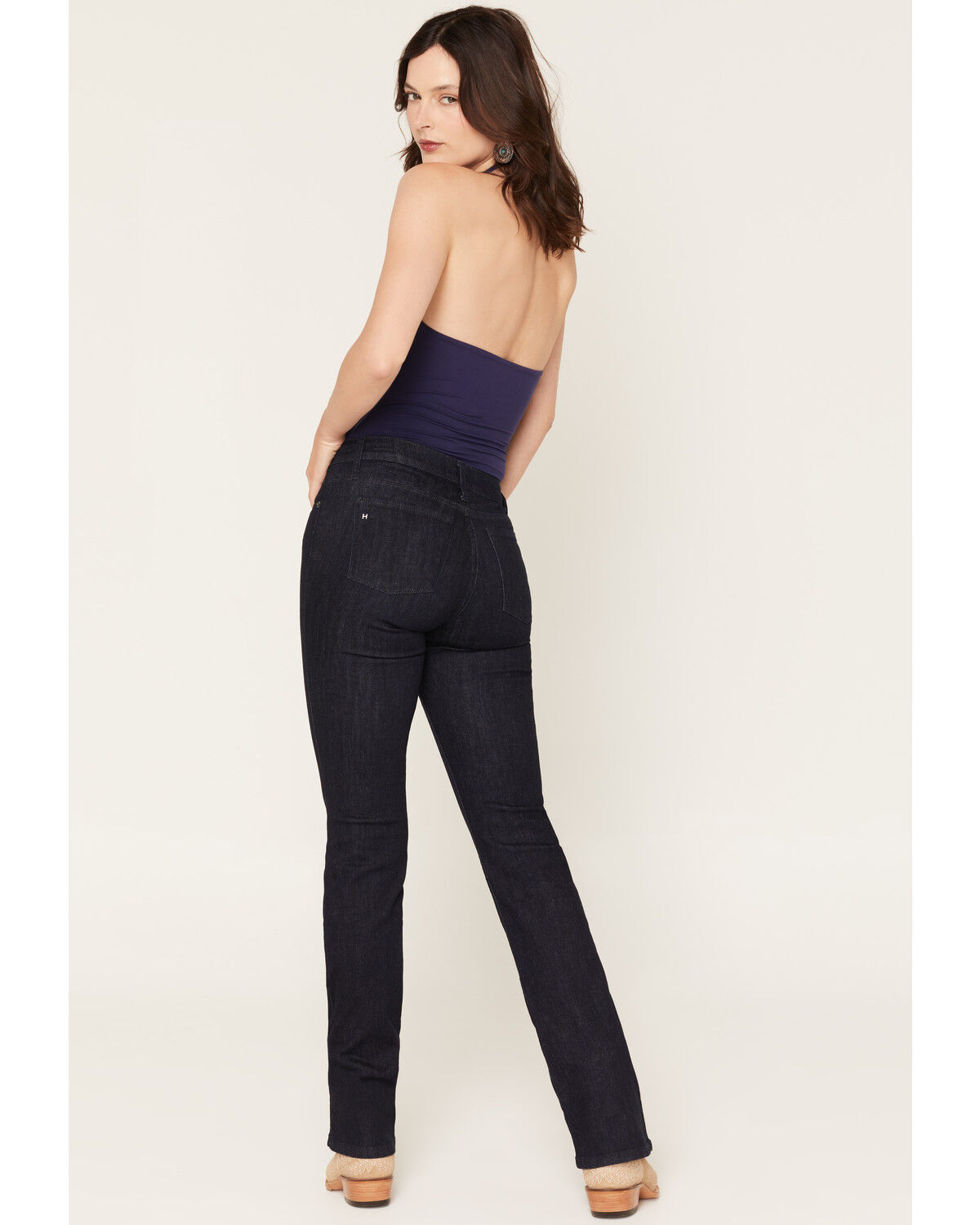 Image #3 - Haala Women's Vintage Dark Wash Venice Bootcut Stretch Denim Jeans, Dark Wash, hi-res