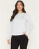 Image #1 - Carhartt Women's Force&reg; Sun Defender Logo Relaxed Fit Long Sleeve Graphic Tee, Light Blue, hi-res