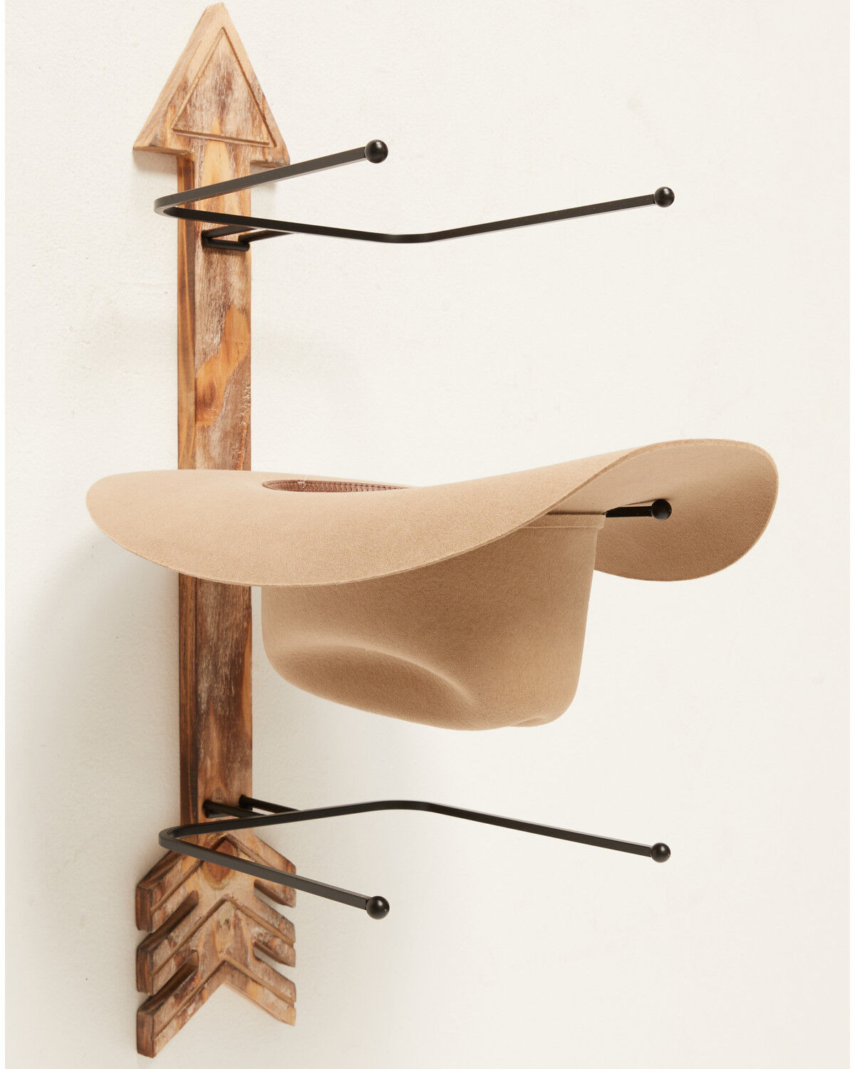 Image #5 - BB Ranch&reg; Arrow Wood And Metal Hat Rack, Brown, hi-res