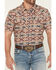 Image #3 - RANK 45&reg; Men's Willow Creek Southwestern Print Short Sleeve Snap Performance Western Shirt, Tan, hi-res